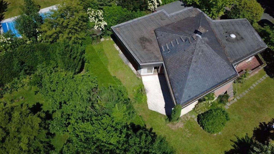 Sicht von oben Villa Bad Homburg vor der H�he