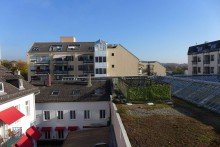 Blick vom Schlafzimmer Stilaltbauwohnung mit gro�en, hohen R�umen und Einbauk�che in der Fu�g�ngerzone!