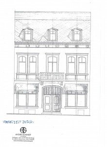 Ansicht Elisabethenstra�e Maisonette 185m� im Stilaltbau am Kurhaus zzgl. 2 vermietete L�den 106m�,  im EG! KP EUR 3.917,-/m�!